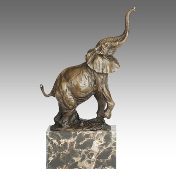 Animal Statue Elephant Decoration Bronze Sculpture Tpal-273